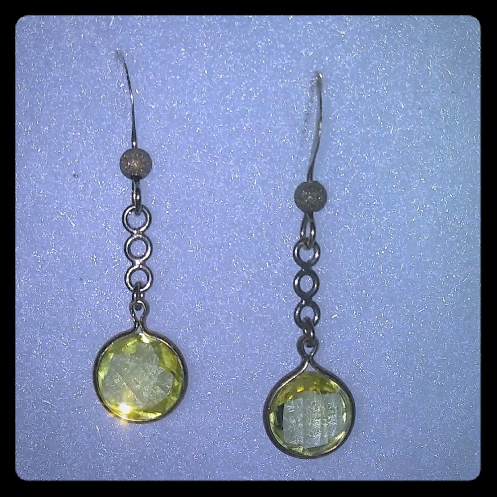 Natural Lemon Quartz 10K Y Gold Earrings